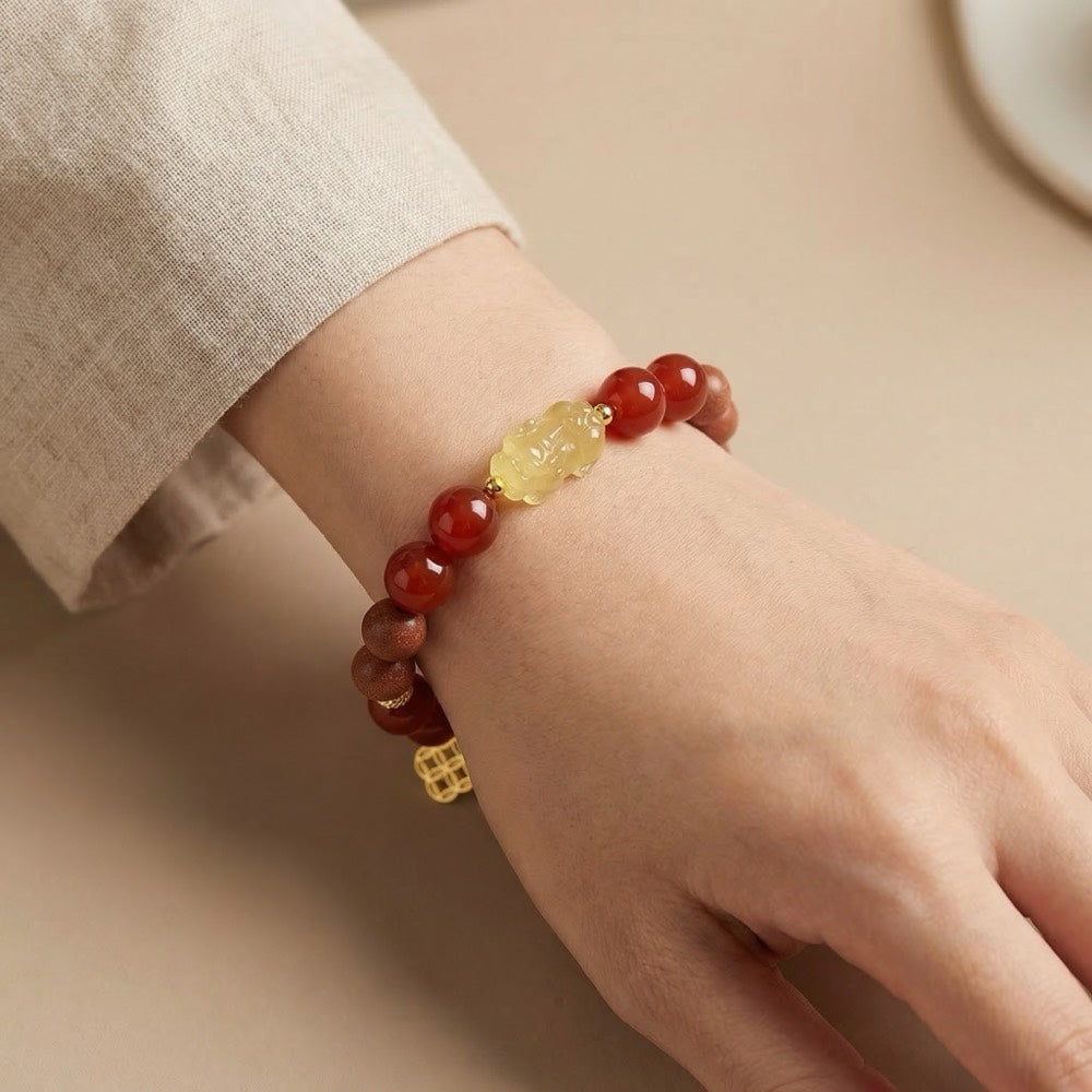 Red Fortune — Wealth Attraction Bracelet - Wealth Attraction Pixiu Bracelet - Arcane Bloom