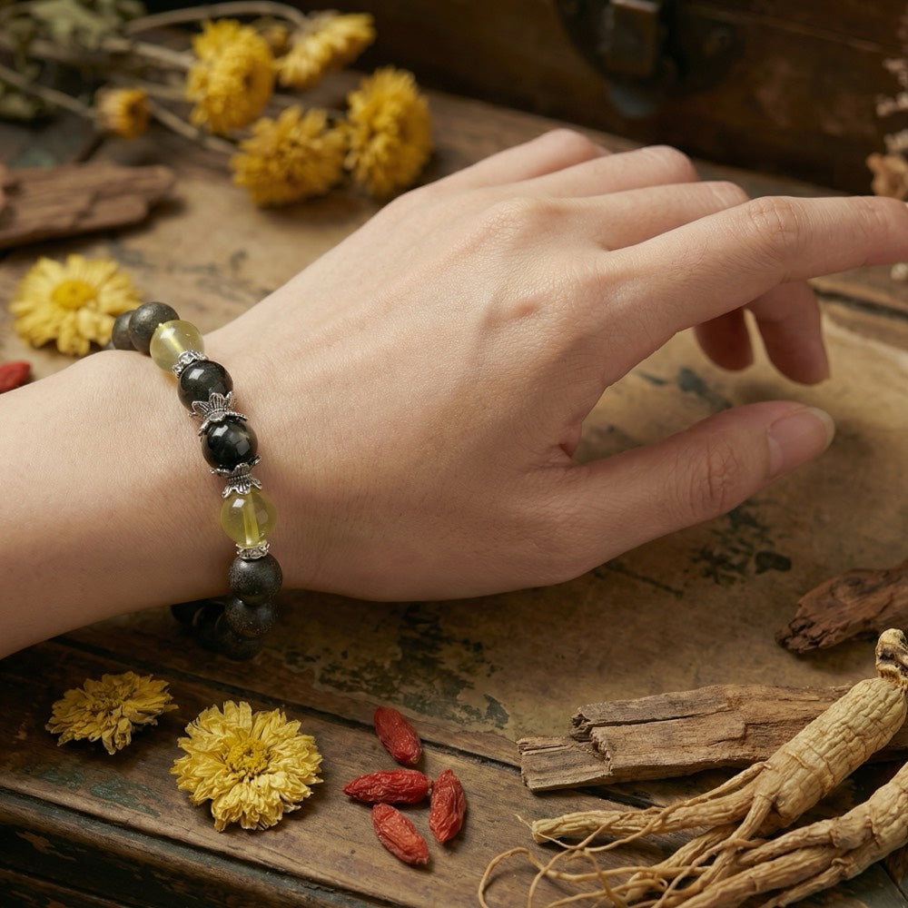 Golden Flow — Clarity & Abundance Bracelet - Financial Clarity & Flow Bracelet - Arcane Bloom