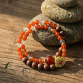 Double Joy — Blessing & Fortune Double-Loop Bracelet - Multiplied Fortune & Blessing Bracelet - Arcane Bloom