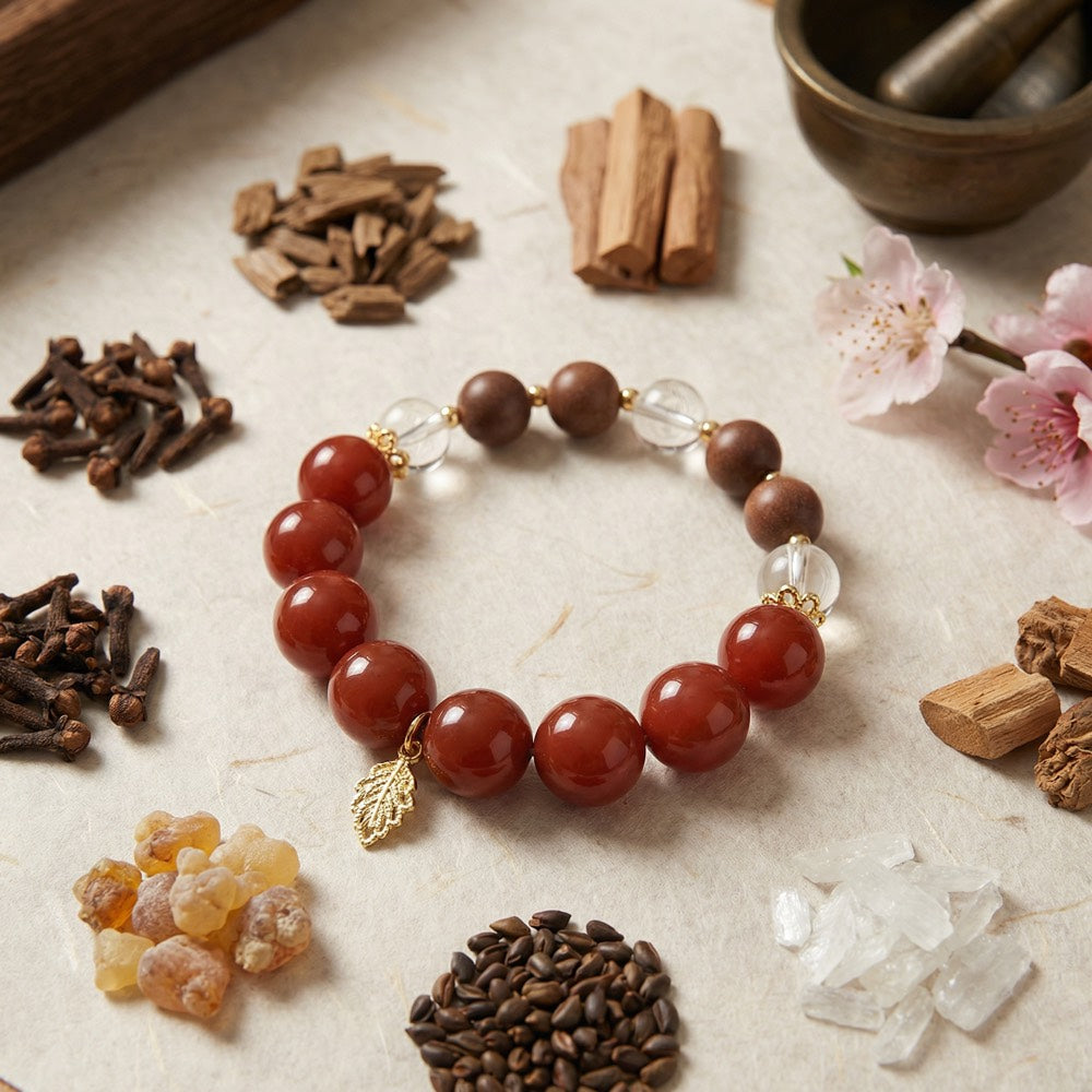 Red Purification — Aura Cleansing Bracelet - Aura Cleansing & Protection Bracelet - Arcane Bloom