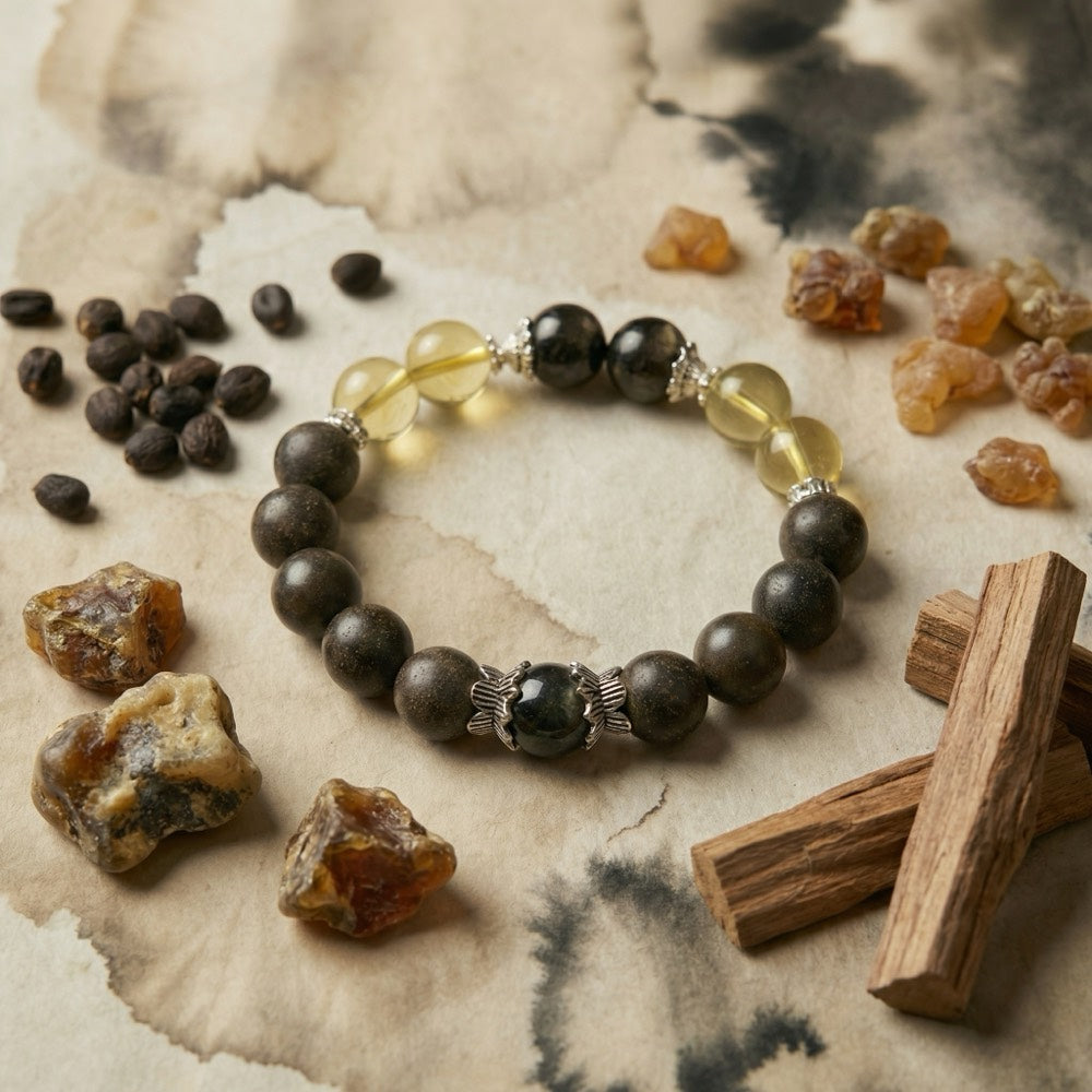 Golden Flow — Clarity & Abundance Bracelet - Financial Clarity & Flow Bracelet - Arcane Bloom