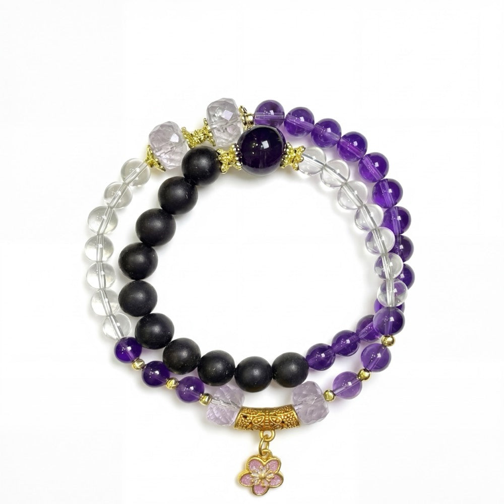 Rising Flame — Radiance & Career Double-Loop Bracelet - Career Recognition & Visibility Bracelet - Arcane Bloom