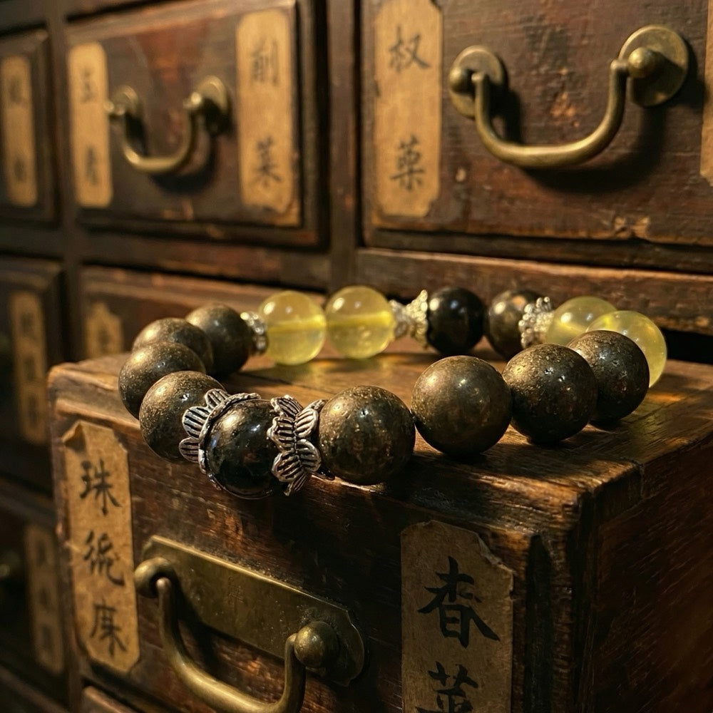 Golden Flow — Clarity & Abundance Bracelet - Financial Clarity & Flow Bracelet - Arcane Bloom
