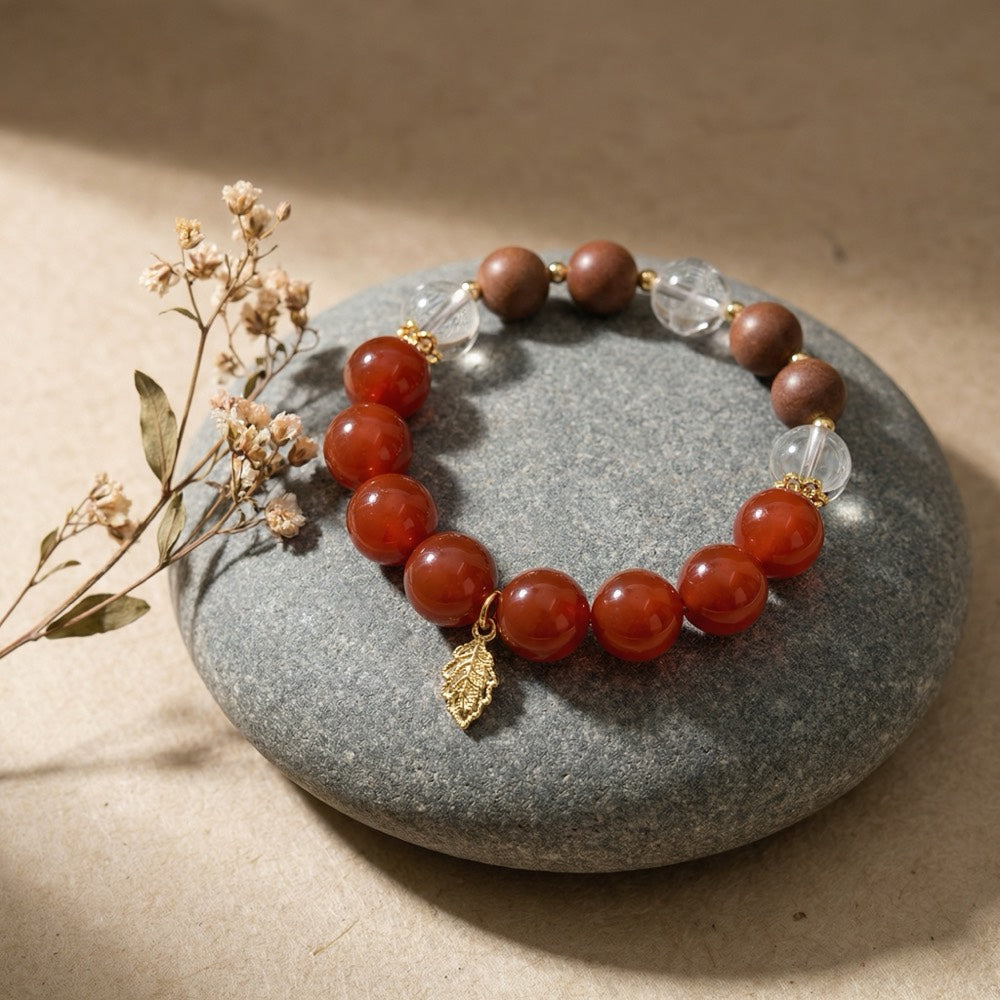 Red Purification — Aura Cleansing Bracelet - Aura Cleansing & Protection Bracelet - Arcane Bloom