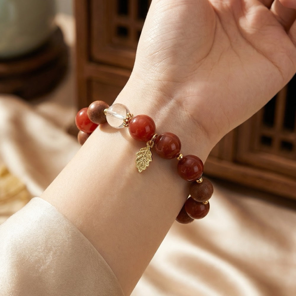 Red Purification — Aura Cleansing Bracelet - Aura Cleansing & Protection Bracelet - Arcane Bloom