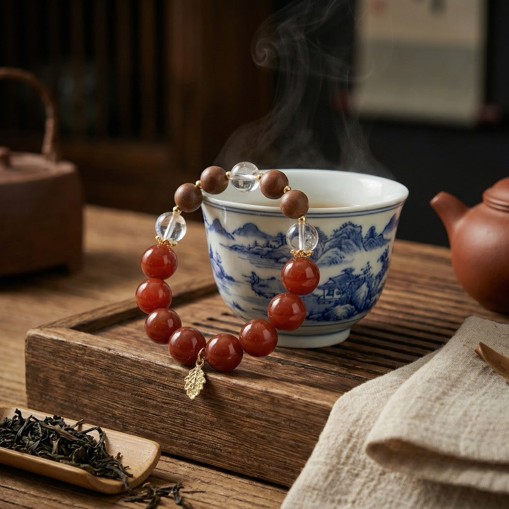 Red Purification — Aura Cleansing Bracelet - Aura Cleansing & Protection Bracelet - Arcane Bloom