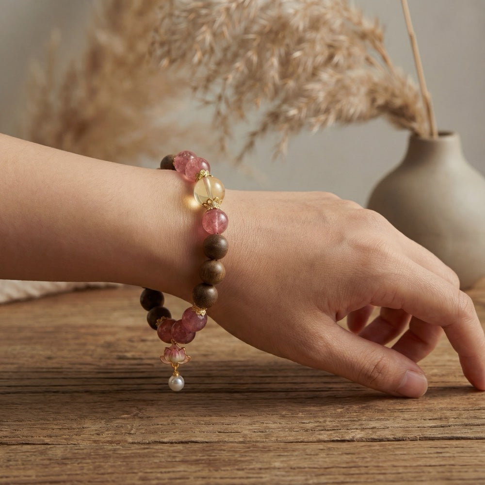 Romance Dream — Love & Connection Bracelet - Soulful Connection Kunzite Bracelet - Arcane Bloom
