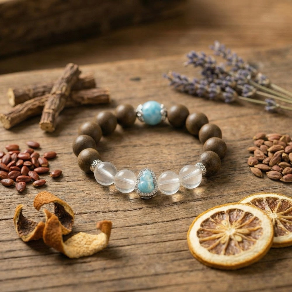Ocean Calm — Sleep & Serenity Bracelet - Sleep Aid & Serenity Blue Agate Bracelet - Arcane Bloom