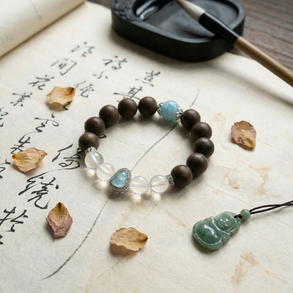 Ocean Calm — Sleep & Serenity Bracelet - Sleep Aid & Serenity Blue Agate Bracelet - Arcane Bloom