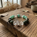 Celestial Clarity — Purifying Focus Bracelet - Focus & Concentration Clear Quartz Bracelet - Arcane Bloom