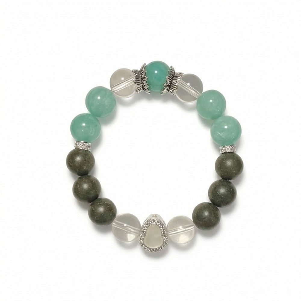 Celestial Clarity — Purifying Focus Bracelet - Focus & Concentration Clear Quartz Bracelet - Arcane Bloom