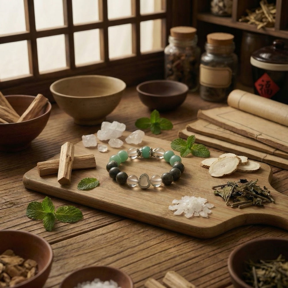 Celestial Clarity — Purifying Focus Bracelet - Focus & Concentration Clear Quartz Bracelet - Arcane Bloom