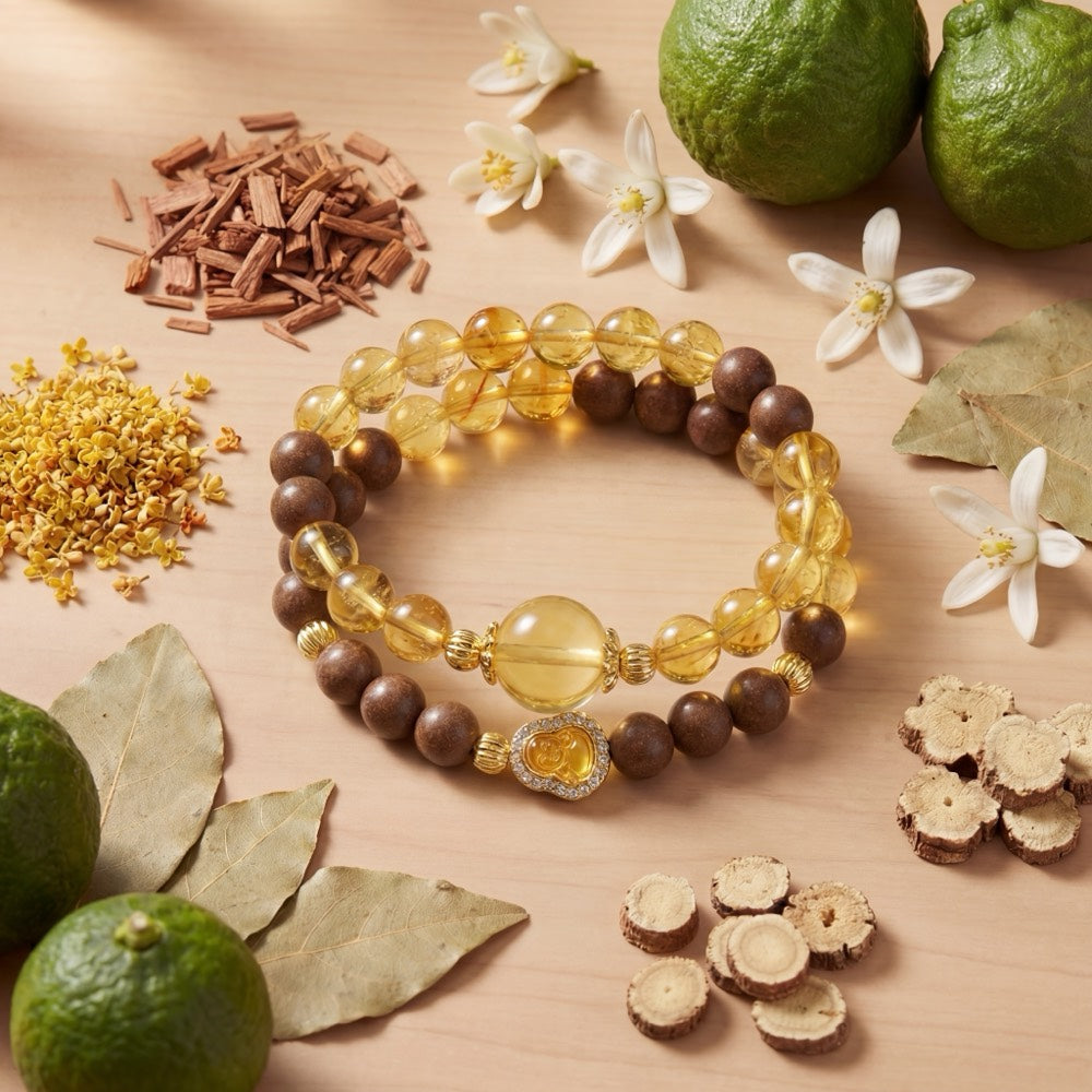 Stacking Wealth — Abundance Double-Loop Bracelet - Abundance Double Loop Jade Bracelet - Arcane Bloom